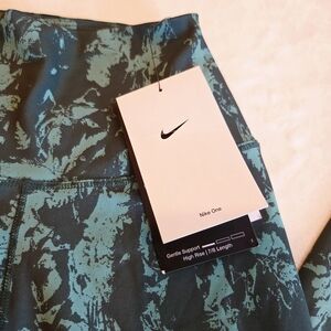 Nike Women Dri-FIT One High Waisted 7/8 Printed Legging VINTAGE GREEN XS
